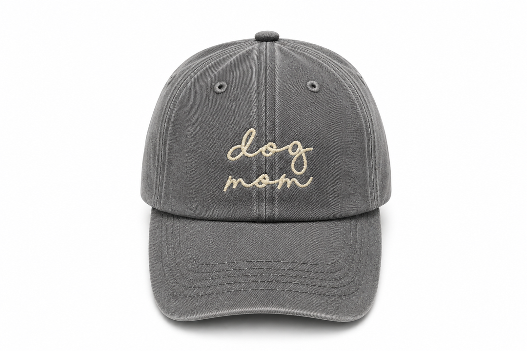 DOG MOM Cap – Grey