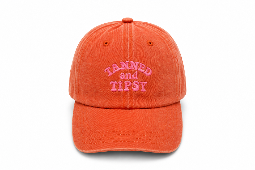 TANNED AND TIPSY Cap - Coral